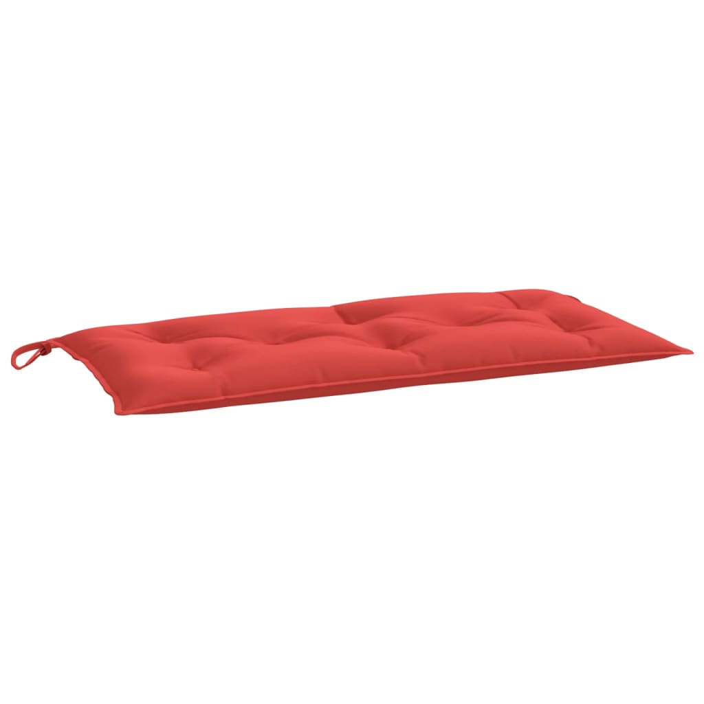 Coussin de banc de jardin rouge 100x50x7 cm tissu oxford