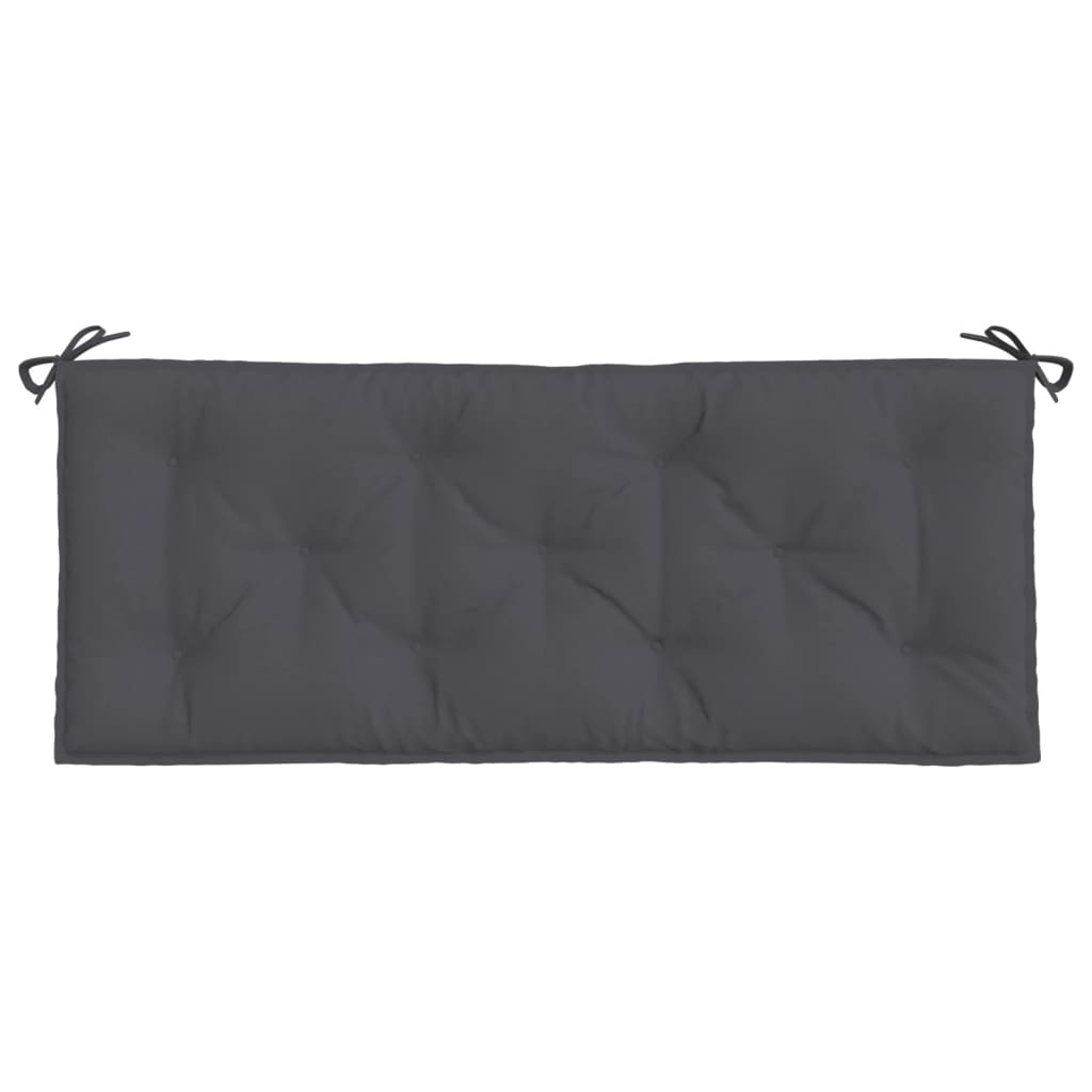 Coussin de banc de jardin anthracite 120x50x7 cm tissu oxford