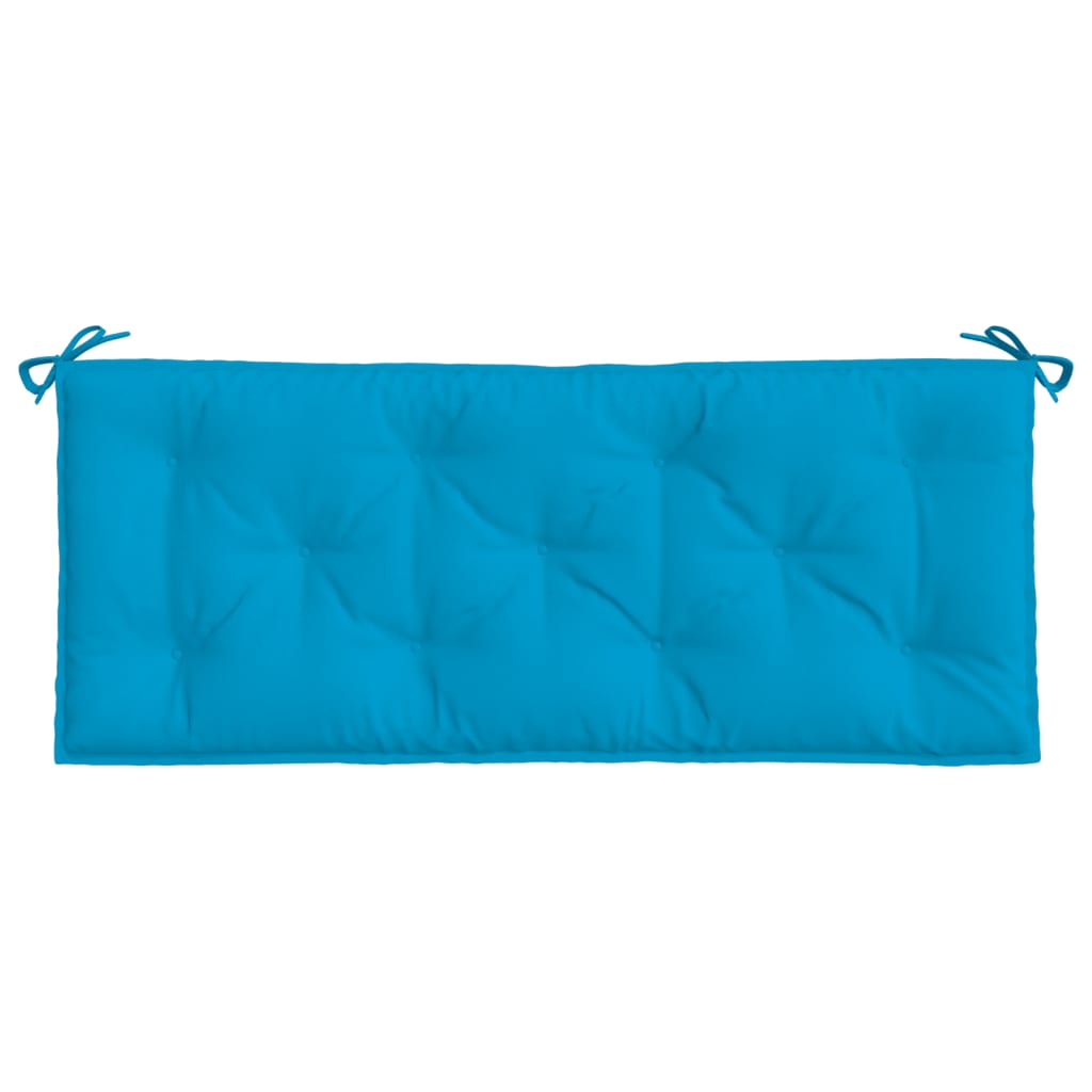 Coussin de banc de jardin bleu clair 120x50x7 cm tissu oxford