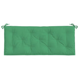 Coussin de banc de jardin vert 120x50x7 cm tissu oxford