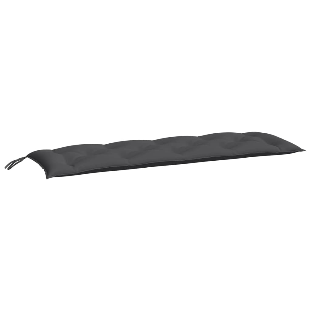 Coussin de banc de jardin anthracite 150x50x7 cm tissu oxford