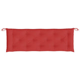 Coussin de banc de jardin rouge 150x50x7 cm tissu oxford