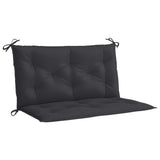 Coussin de banc de jardin noir 100x(50+50)x7 cm tissu oxford