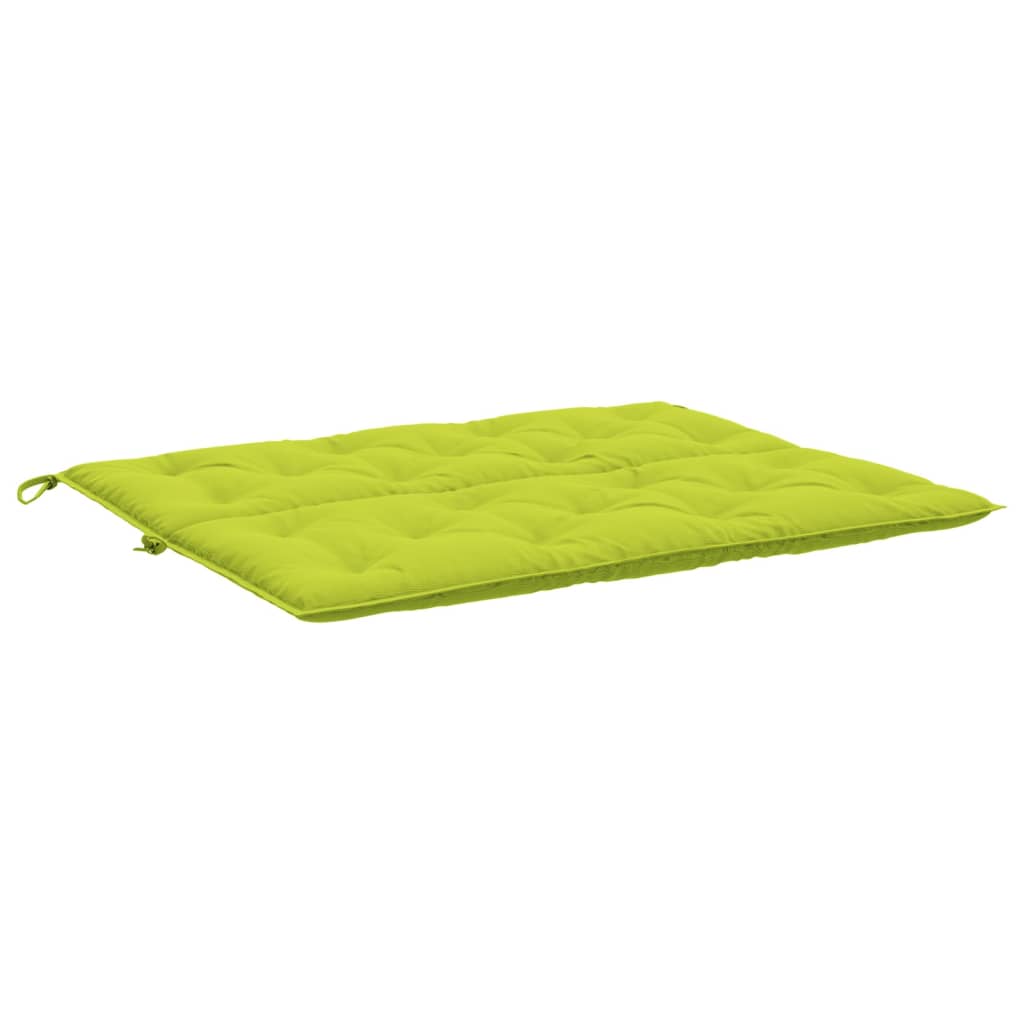 Coussin de banc de jardin vert vif 120x(50+50)x7cm tissu oxford