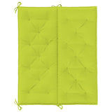 Coussin de banc de jardin vert vif 120x(50+50)x7cm tissu oxford