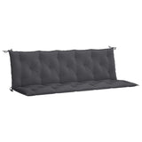 Coussin de banc de jardin anthracite tissu oxford