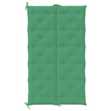 Coussin de banc de jardin vert 180x(50+50)x7 cm tissu oxford