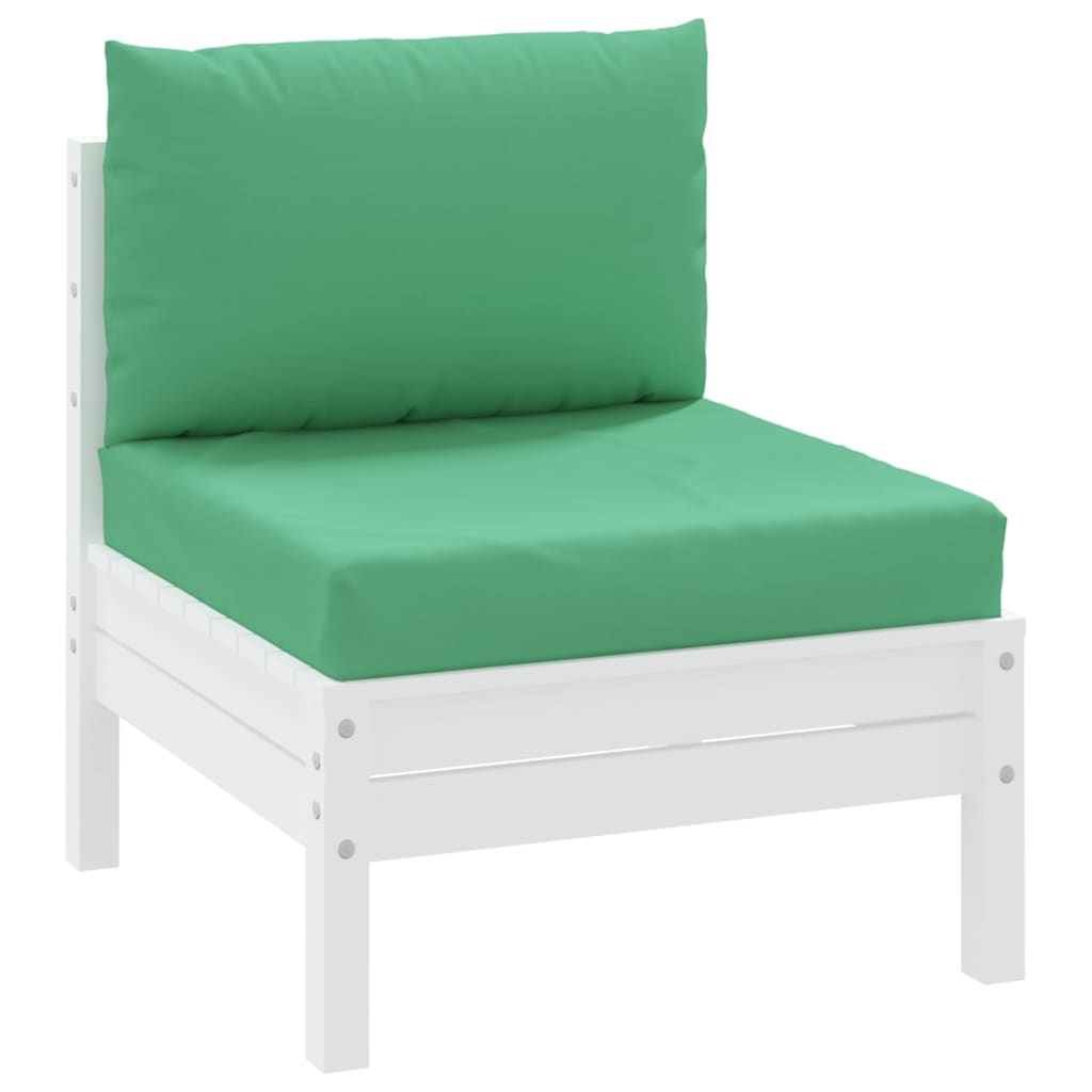 Coussins de palette lot de 2 vert tissu oxford