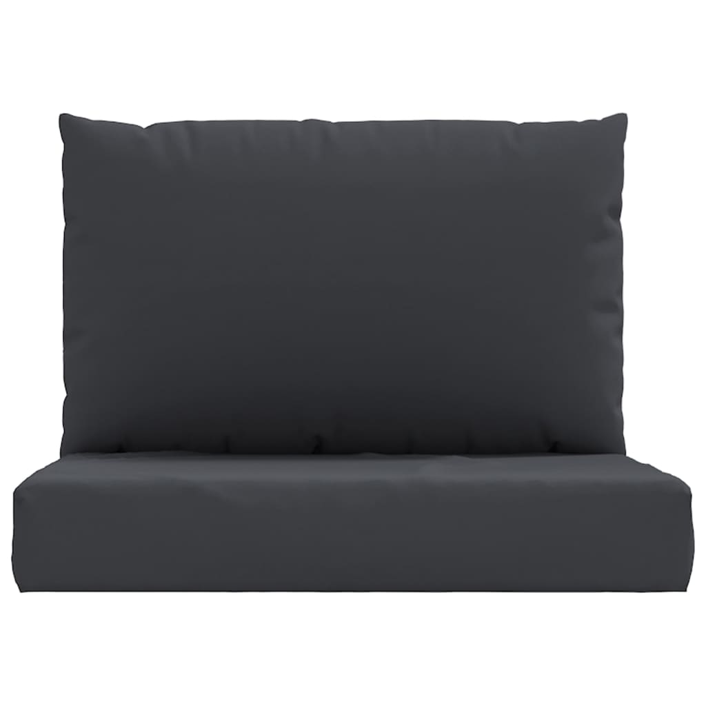 Coussins de palette lot de 2 noir tissu oxford