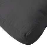 Coussins de palette lot de 2 noir tissu oxford