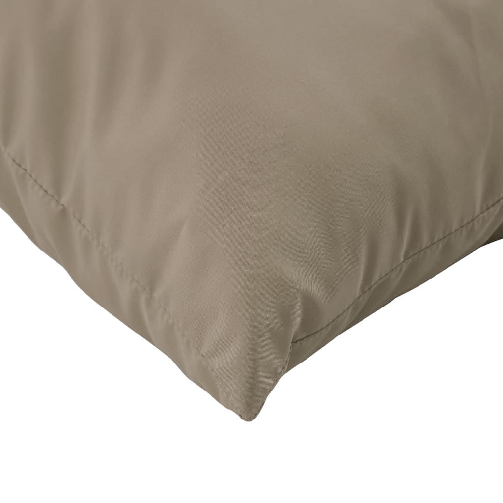 Coussins de palette lot de 2 taupe tissu oxford