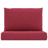 Coussins de palette lot de 2 rouge bordeaux tissu oxford