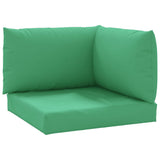 Pallet cushions set of 3 green oxford fabric