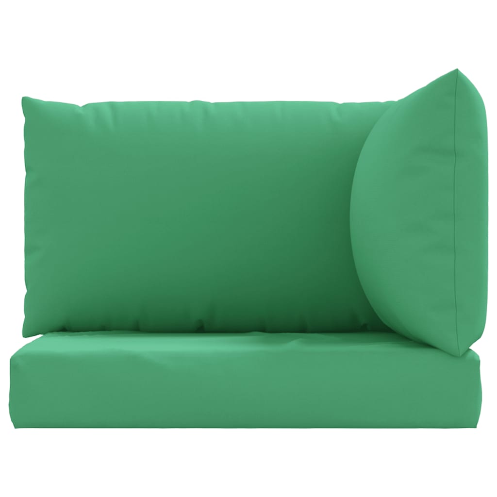 Pallet cushions set of 3 green oxford fabric