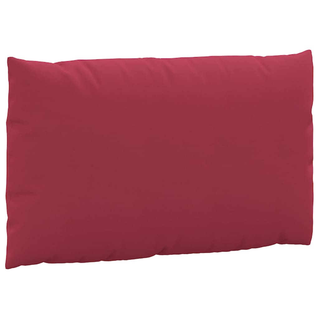 Coussins de palette lot de 3 rouge bordeaux tissu oxford