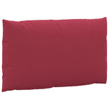 Coussins de palette lot de 3 rouge bordeaux tissu oxford