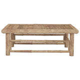 Table de jardin 65x65x30 cm Bambou