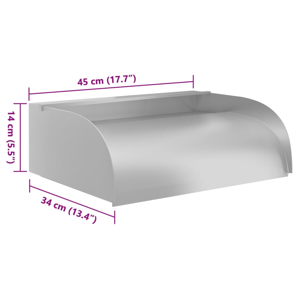 Cascade with LED 45x34x14 cm 304 stainless steel