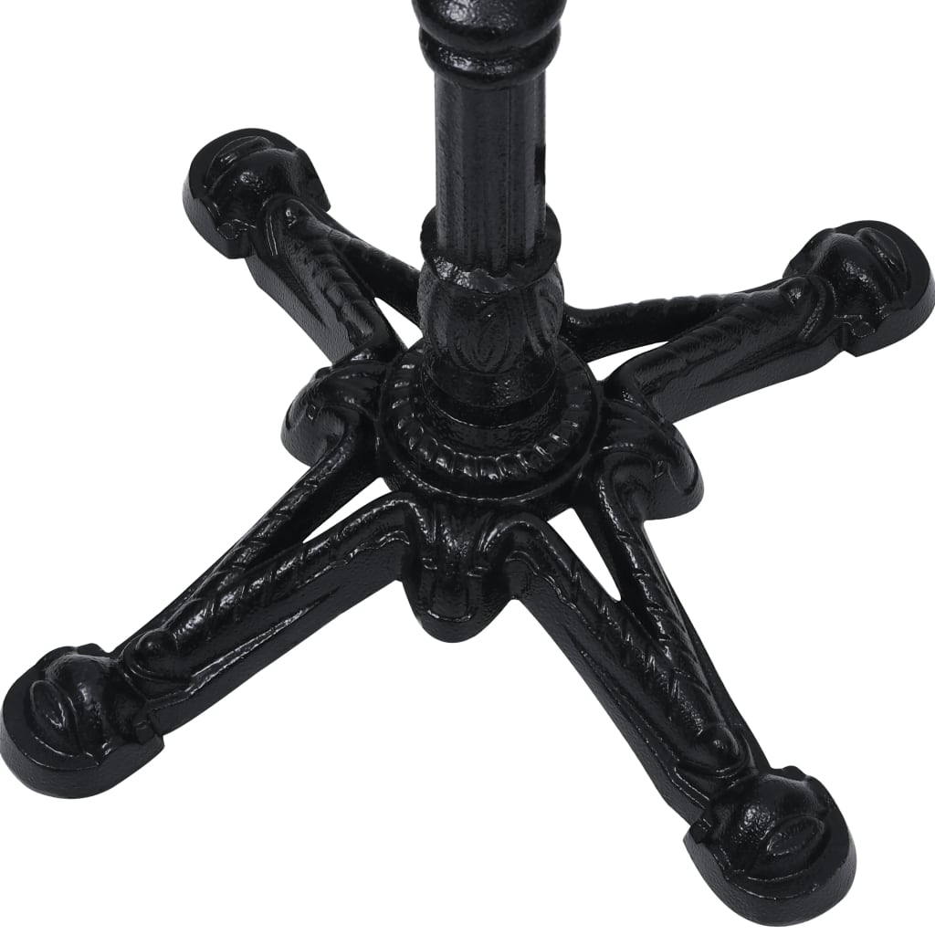 Black bistro table leg 52x52x72 cm cast iron