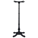 Black bistro table leg 52x52x108 cm cast iron