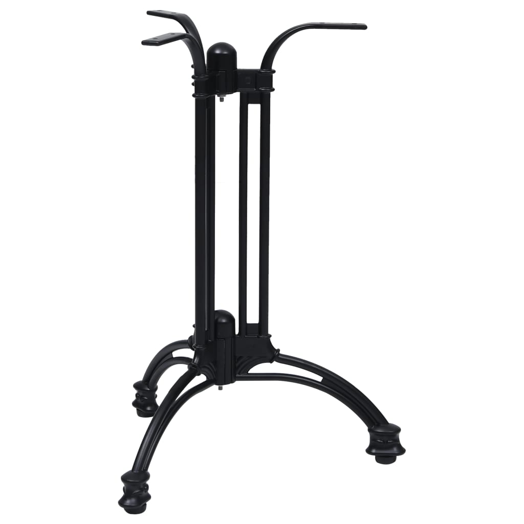 Black bistro table leg Ø60x72 cm cast aluminum