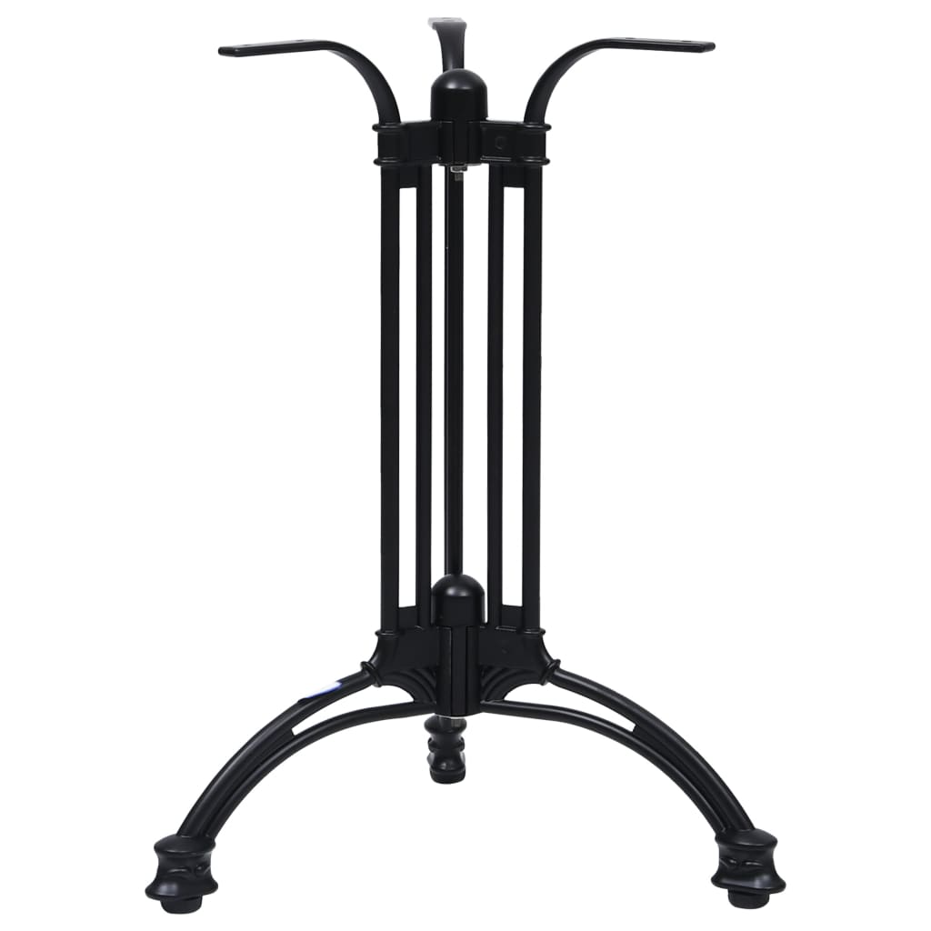 Black bistro table leg Ø60x72 cm cast aluminum