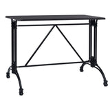 Black Bistro Table Leg 93x60x72 cm Cast Aluminum