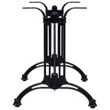 Black Bistro Table Leg 93x60x72 cm Cast Aluminum