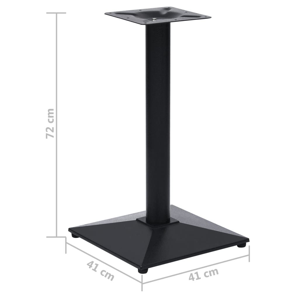 Black bistro table leg 41x41x72 cm cast iron