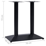 Black bistro table leg 70x40x72 cm cast iron