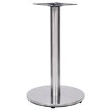 Silver bistro table leg Ø45x72 cm stainless steel