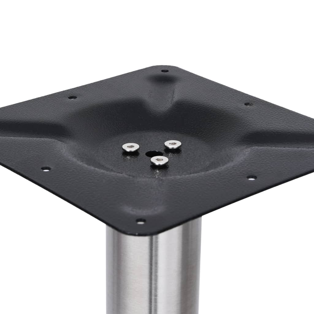 Silver bistro table leg Ø45x72 cm stainless steel