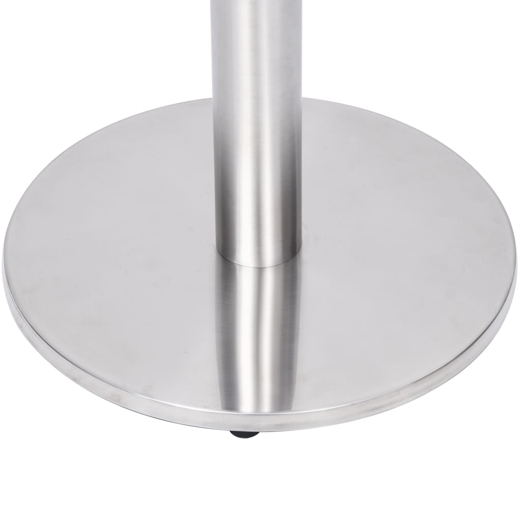 Silver bistro table leg Ø45x72 cm stainless steel