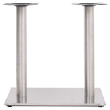 Bistro table leg Silver 70x40x72 cm Stainless steel