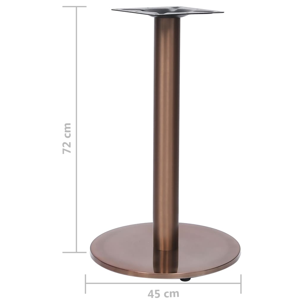 Gold bistro table leg Ø45x72 cm stainless steel