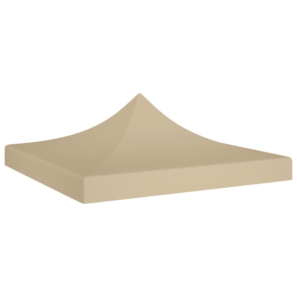 Toit de tente de réception 3x3 m Beige 270 g/m²