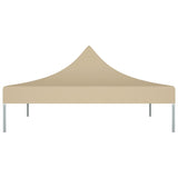 Toit de tente de réception 3x3 m Beige 270 g/m²