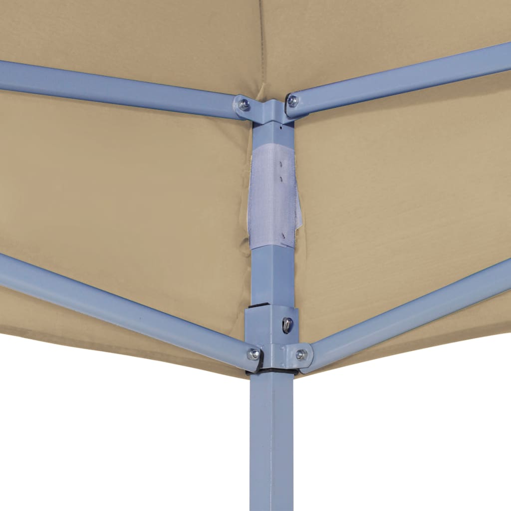 Toit de tente de réception 3x3 m Beige 270 g/m²