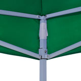 Toit de tente de réception 3x3 m Vert 270 g/m²