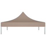 Toit de tente de réception 3x3 m Taupe 270 g/m²