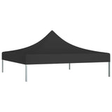 Toit de tente de réception 3x3 m Noir 270 g/m²