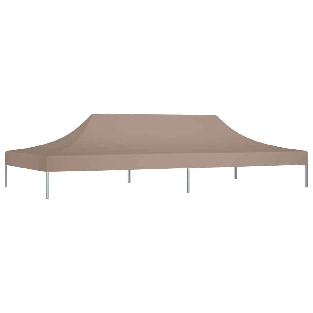 Toit de tente de réception 6x3 m Taupe 270 g/m²