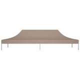 Toit de tente de réception 6x3 m Taupe 270 g/m²