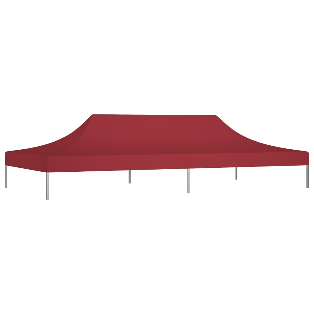 Toit de tente de réception 6x3 m Bordeaux 270 g/m²