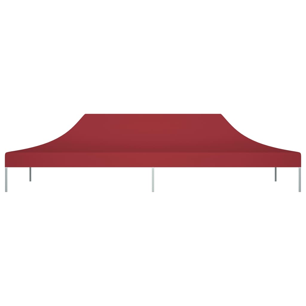 Toit de tente de réception 6x3 m Bordeaux 270 g/m²