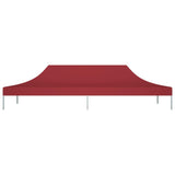 Toit de tente de réception 6x3 m Bordeaux 270 g/m²