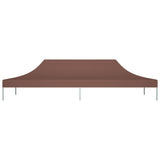 Toit de tente de réception 6x3 m Marron 270 g/m²