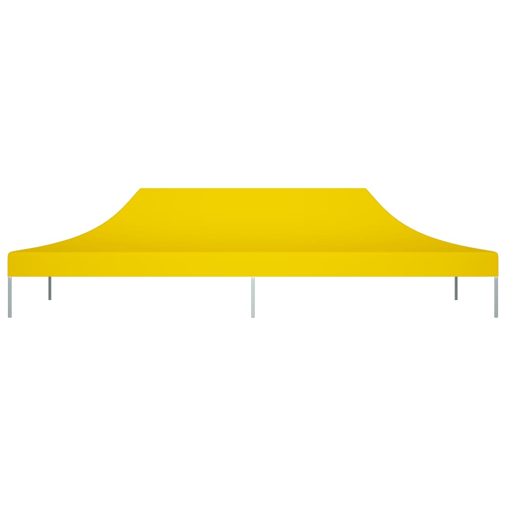 Toit de tente de réception 6x3 m Jaune 270 g/m²