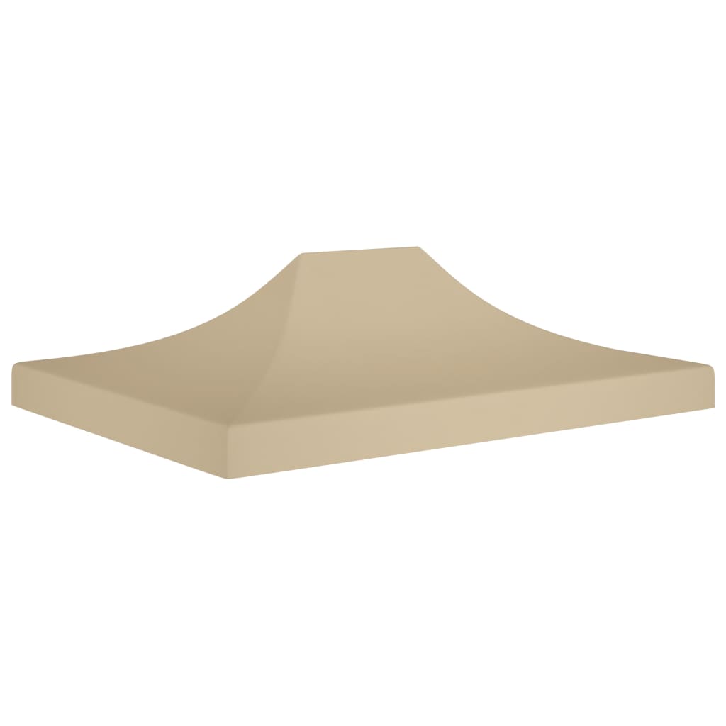 Toit de tente de réception 4x3 m Beige 270 g/m²