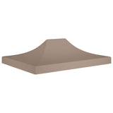 Toit de tente de réception 4x3 m Taupe 270 g/m²